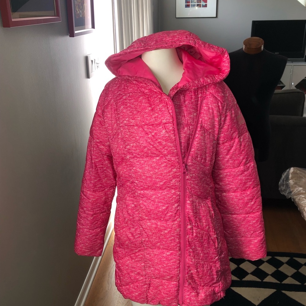 Pink gap midweight jacket size girls large (10-11)
